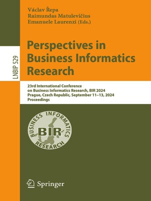 cover image of Perspectives in Business Informatics Research